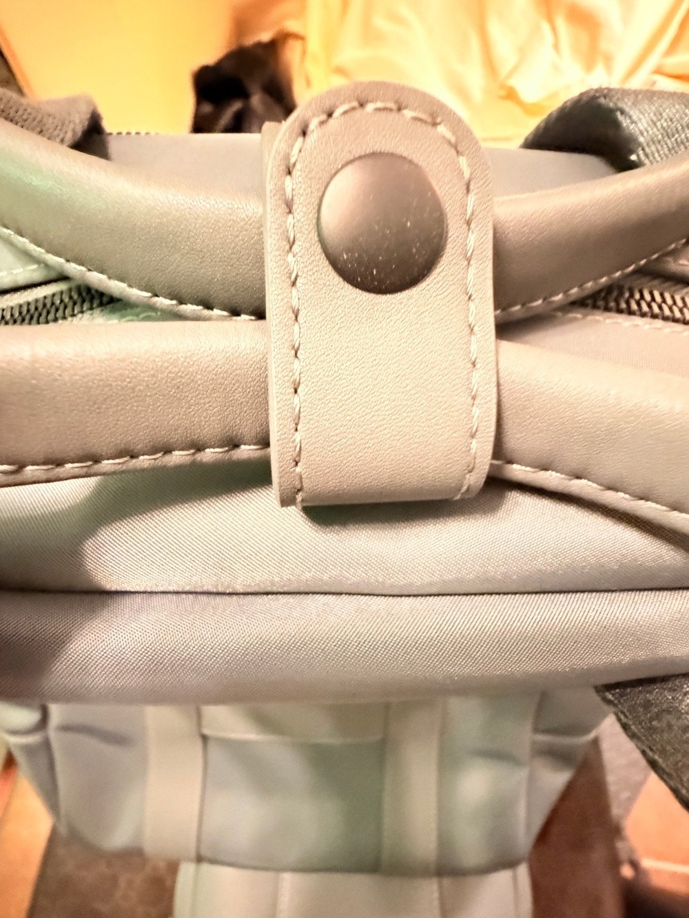 Monos Metro Gray Vegan Leather Travel Laptop Backpack QuickSnap Kit Included - Picture 13 of 16